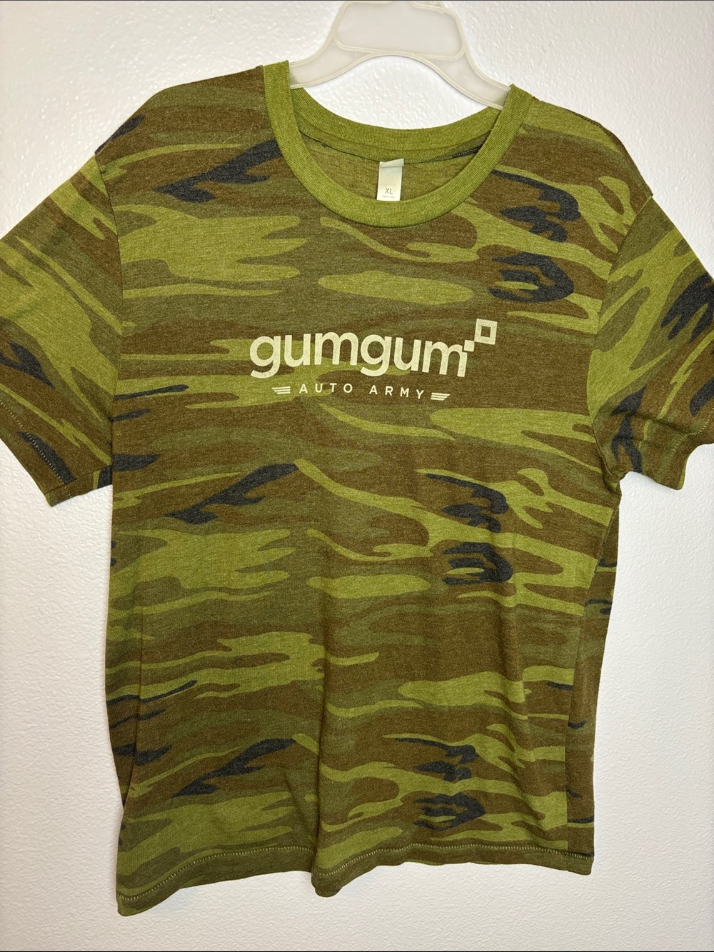 Alternative Green Camo GumGum Auto Army Short Sleeve Tee